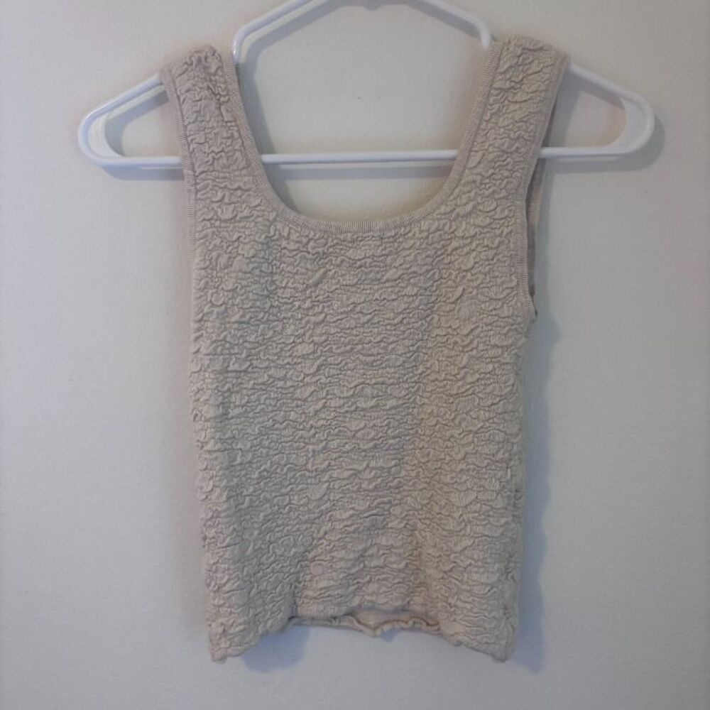 Danielle Square Neck Tank Top - Cream or Off-White